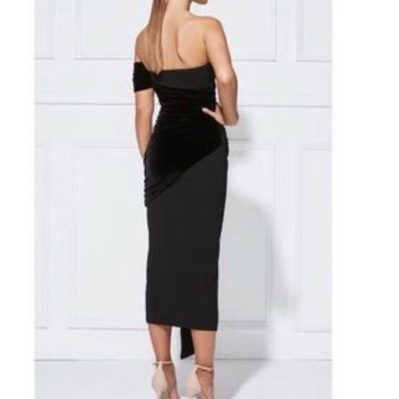 Misha Collection Marietta Dress Black Velvet - Picture 2 of 9